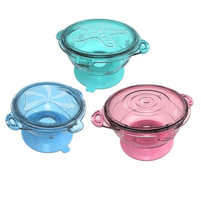 China Food Grade Baby BPA Safety Free Suction High Quality Eco Friendly Soft PP Baby Feeding Bowl for sale