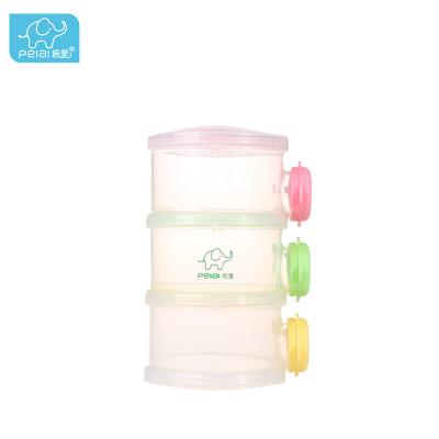 China BPA Baby Milk Powder Safety Containers Material Two Free Functions Side Opening Container for sale