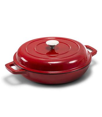 China Sustainable New Product Wholesale Enamel Cast Iron Cookware Sets Casserole Cooking Pot for sale