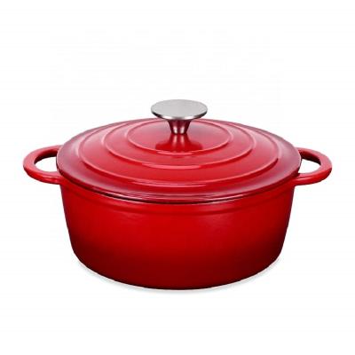 China Low moq OEM color enamel durable cast iron cooking pots and pans potjie pot for enamel large turkey enamel cooking pots for sale