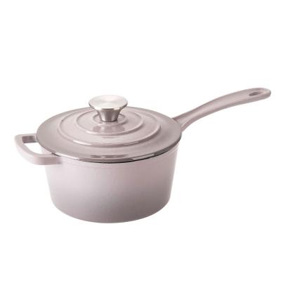 China Amazon Solution Enamel Kitchen Viable Cast Iron Stew Pot Chicken Fryer Sauce Pan Deep Saucepan For Amazon for sale