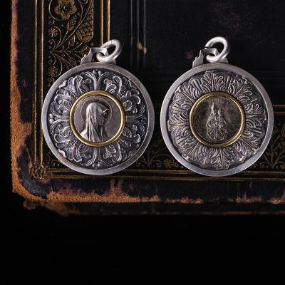 China High quality Vulcan ready to ship double sided holy pendant silver jewelry brand handmade necklace for women&men for sale