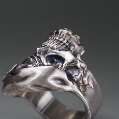 China Exquisite Appearance Vulcan Ready To Ship New Product Classic Silver Ring For Men for sale