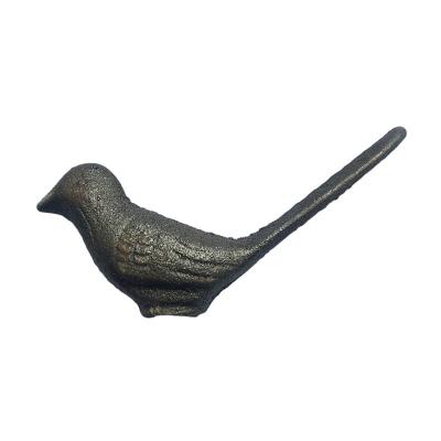 China Easily Collected Animal Cast Iron Statue Bird Sparrow For Garden And Home Art Decoration Cast Animal for sale