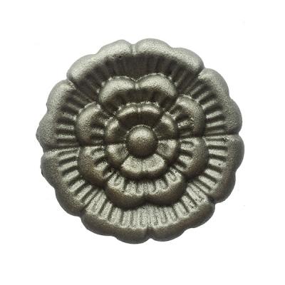 China Hot Sale Decoration Ornament Cast Iron Flower Cast Steel Elements For Gates Fences And Stairs for sale