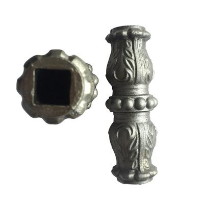 China Easily Assembled Cast Iron Tube Studs For Steel Fence Gate Decorative Studs Casting Collars Forging Steel Components for sale