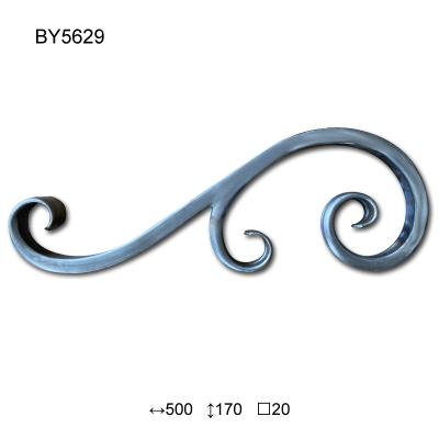 China Easily Assembled Cast Iron S Rollers Cast Steel Rollers Roller Groupware For Wrought Iron Fence Decoration Fittings for sale