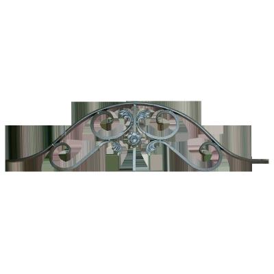 China Wrought Iron Door Top Modern Style Easily Assembled Decorative Door Complements Luxury Decorative Main Entry Door Top for sale