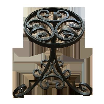 China Easily Assembled Indoor Outdoor Home Furniture Wrought Iron Flower Rack Decor Flower Potted Plant Iron for sale