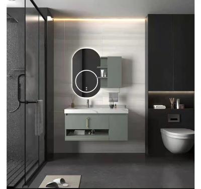 China Modern Led Bathroom Vanities Closet Mirror Cabinet Bathroom Vanities Solid Ceramic Solid Hotel Bathroom Vanities for sale