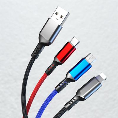 China For Android Hot Selling Data Transmission 2 In 1 Three In One Usb Fast Charging Multi Data Cable for sale