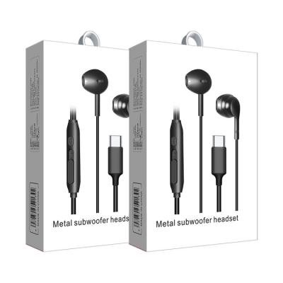 China In-Ear Fashion Custom Design Type C Wired Earphone Set For Android Headphones for sale