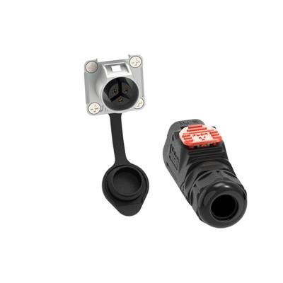 China Automotive ip67 4 pin 10A 300V light male and female waterproof connector for sale