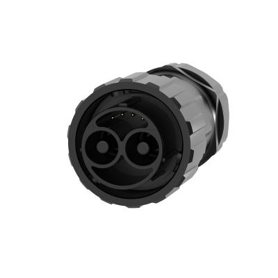 China Automotive M40 male female outdoor waterproof 2+4 pin 6 pin panel mount connector plugs for sale