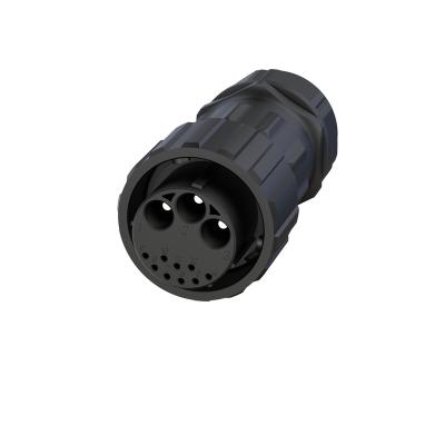 China Automotive 3+9 pin waterproof connector high current black dc 3 male 9 female waterproof connector for sale