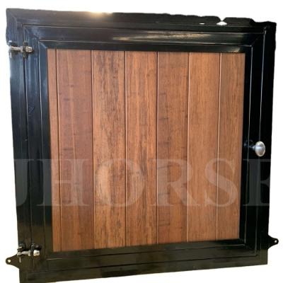 China Metal Fillin Wood Type 38mm Bamboo Powder Coated Black White Double Dutch Barn Door for sale