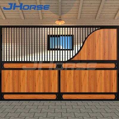 China Double Dutch Swing Door Bamboo Board Horse Stable for Equestrian in High Density for sale