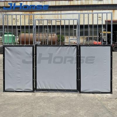 China Metal Frame Light-Duty Farm Horse Stables with Durable HDPE Panel and Strong Frame for sale