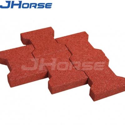 China Transform Your Indoor Surfaces with Heavy Duty Interlocking Dog Bone Rubber Bricks for sale