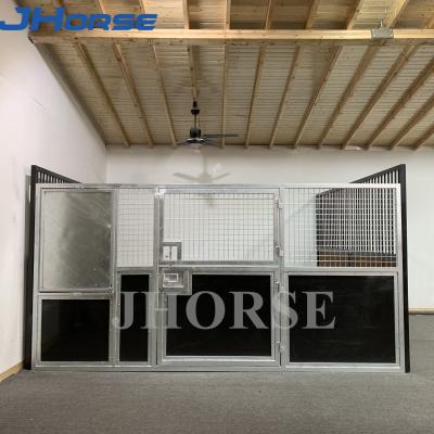 China Outdoor temporary easy to install stable mobile stalls boxs with hdpe panel for equine activities for sale