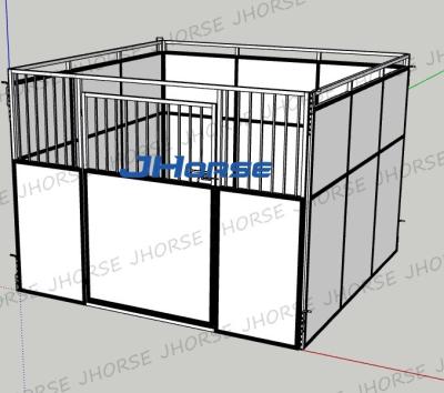 China Portable Steel Frame Horse Stalls Weatherproof Fabric Material Suitable for Farms for sale