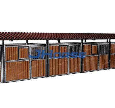 China Easy Install Prefab Stalls European Standard Hot Dip Galvanized Horse Stable for Farms for sale