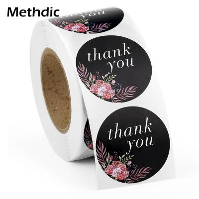 China Wholesale Waterproof Thank You Stickers Seal Labels For Christmas Gift Decoration Business Stationery Label for sale