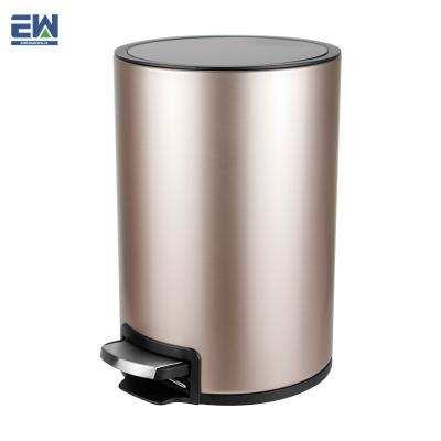 China Small trash can garbage capacity stable supply trash can to the production of new fashion cheap durable metal waste trash can wholesale price for sale