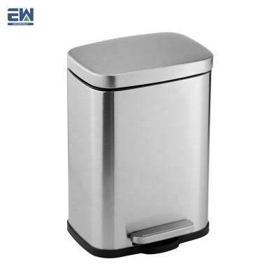 China Manufacturer 2020 Hot Selling Products Viable Home Use Trash Can On Amazon 5L Small Size Metal Mesh Foot Pedal Steel Trash Can for sale