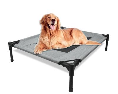 China Breathable hot Sale Elevated Dog Bed Indoor Portable Cooling Bed for All Kinds Of Pets with Non-Slip Feet Summer Beach Pet Bed for sale