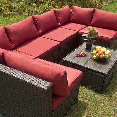 China Hot seller outdoor furniture cover waterproof garden set patio rattan sofas color customization with waterproof fabric for sale