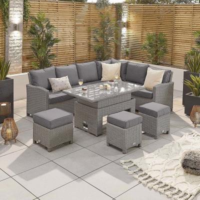 China Eco-freindly Rattan Wicker Furniture Sale Set Sale Outdoor Rattan Garden Sofa Sets Outdoor Garden Dining Table And Chairs for sale