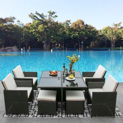 China Modern Outdoor Table And Chair Woven Rattan Outdoor Sofa Small Volume Suitable For Door Carrying for sale