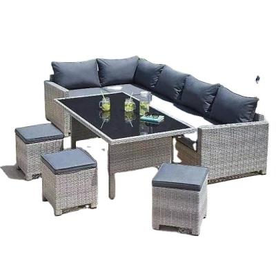 China Modern Outdoor Table and Chairs Patio Rooftop Villa Rattan Chairs Coffee Table Combination Garden Outdoor Leisure Wicker Chairs for sale