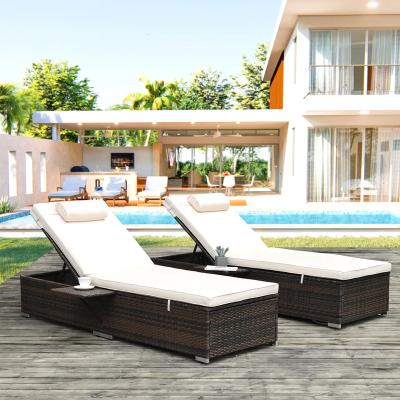 China Eco-freindly outdoor chair balcony rattan chair outdoor patio sofa villa pool sofa folding wicker beach for sale