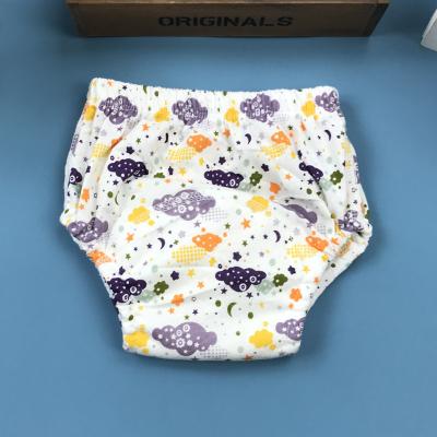 China Hot Selling Printed Baby Diaper Washable Training Pants Kids Learning Diaper Pant Style For Kids for sale