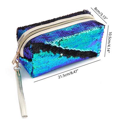 China High Quality Custom Made Beauty Storage Small Glitter Color Fashion Travel Cosmetic Bag for sale