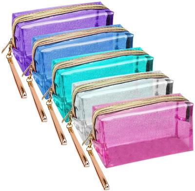 China NATIONAL New Style Cosmetic Bag Portable Translucent Cosmetic Bag Zipper Travel Toiletries Bag For Bathroom for sale