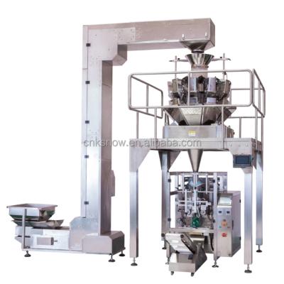 China High Accuracy Automatic 10 Scale Food Nitrogen Bulking Dry Fruit Weight Packing Machine for sale