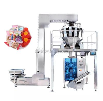 China Food High Efficiency 14 Scales 320 Gummy Candy 420 Fudge Candy Packing Machine for sale