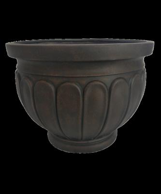 China Garden Supplies Single Relief Vase Large Concrete Cement Pot Plant Planter Outdoor Flower Pot for sale