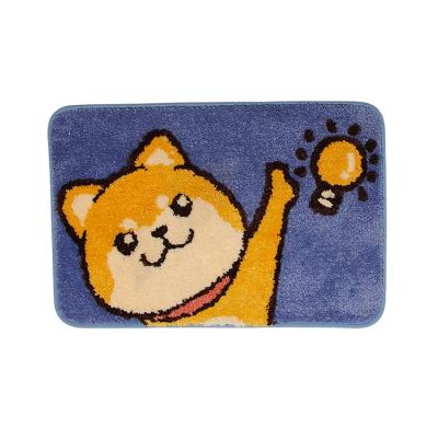 China Cartoon Door Entry Mat Microfiber Bath Door Floor Washable Customized Anti-Slip Mat for sale