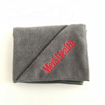 China Compressed Promotional Exercise Gym Microfiber Sports Towel Embroidered for sale