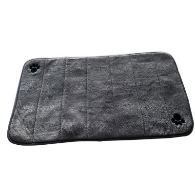 China Wholesale Washable Washable Microfiber Absorbent Dog Anti Slip Water Mat for sale