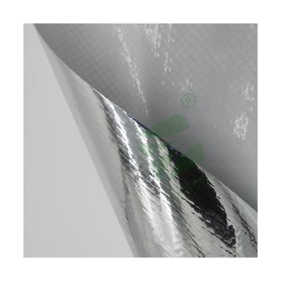 China Thermal Insulation Thermal Preservation Aluminum Foil PE Woven Fabric Laminated Aluminum Foil Film Laminate Aluminum Woven Fabric for sale