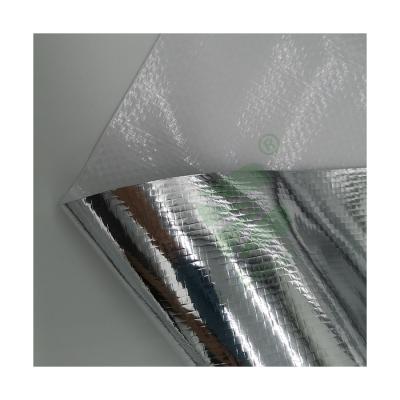 China Contemporary Aluminum Woven Single Side Heat Insulation Fabric Foil Woven Insulation Manufacturers for sale