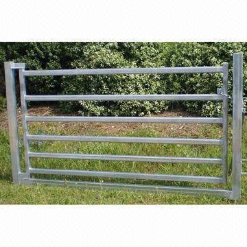 China 80 x 40mm Oval Rail Horse Panel Gate for sale