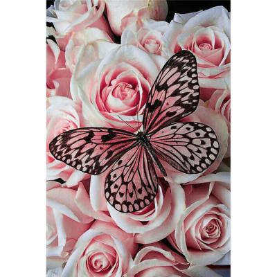 China Professional Custom Painting Modern 5D Art Picture Butterfly Diamond Painting Decor Wall Dropshipping For Reseller for sale