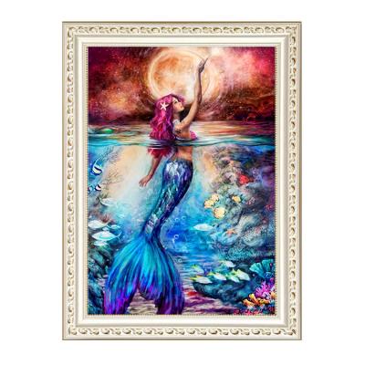 China Square diamond art painting mermaid kits 5d materials environmental custom diy diamond painting small square for sale