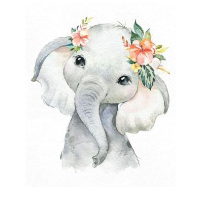 China ECO Factory Direct Sales Full Drill Children's Diy Cartoon Elephant 5D DIY Diamond Painting For Gift for sale